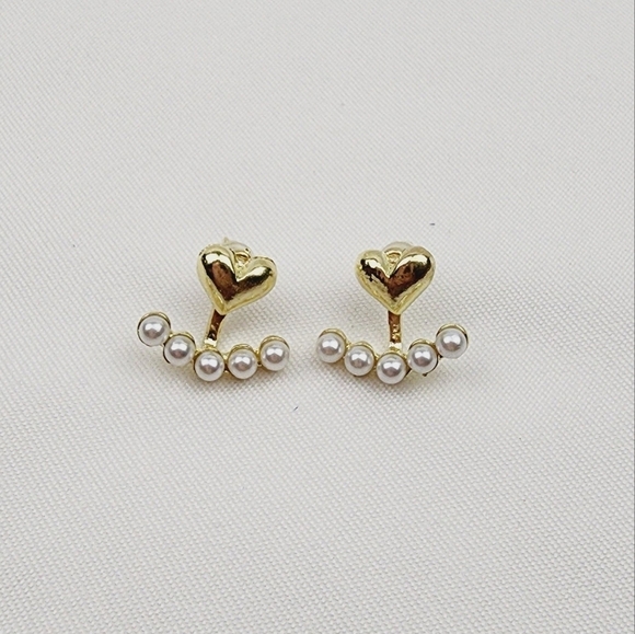 Elegant Vintage Inspired Faux Pearl Stud  Fashion Earrings - Picture 5 of 6